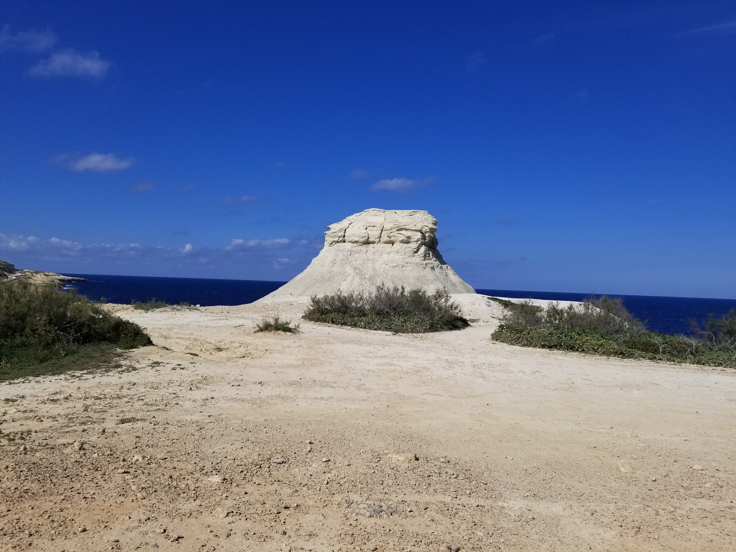 Bald headed hill , Gozo Malta