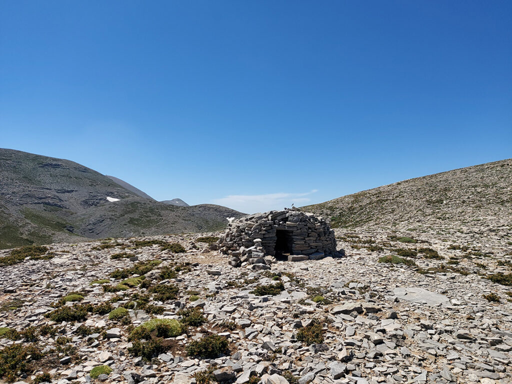 Mitati, small stone shelters Crete