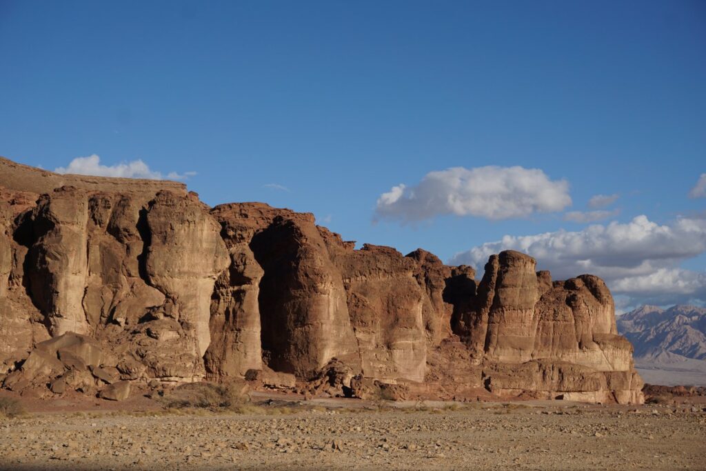 Solomons Pillars, king Solomon Mines in Timna National Park