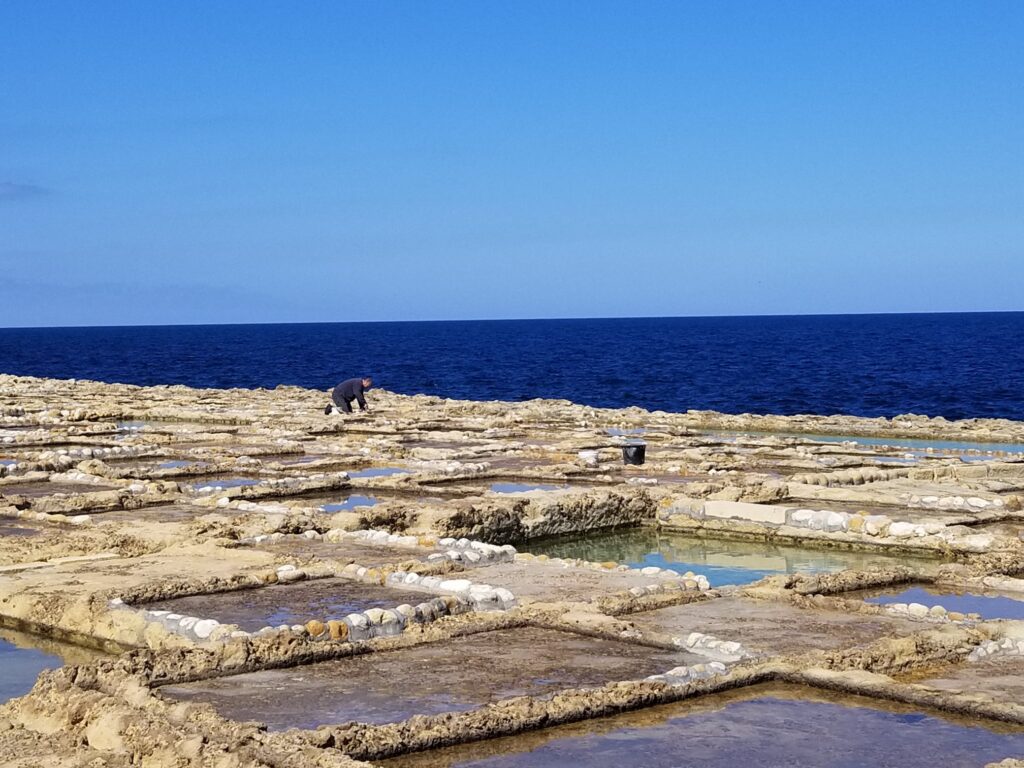 Salt pans, Xwieni, Gozo, Malta
