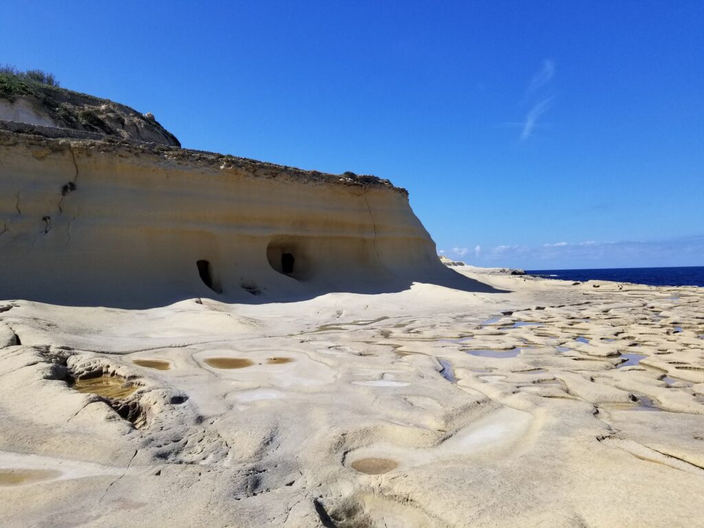 Rock formations, Gozo