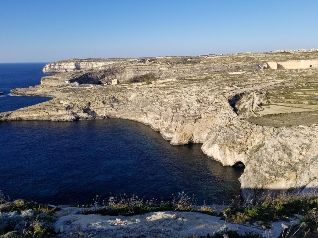 Sea caves, Gozo, Malta