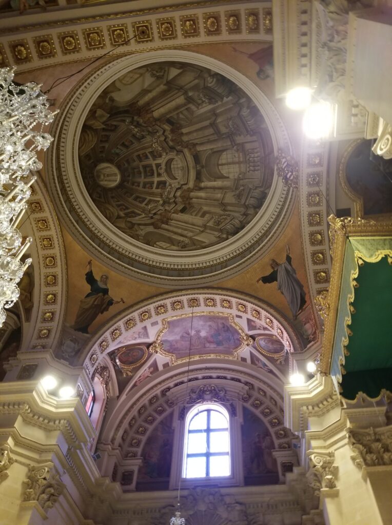 Trompe-l'oeil dome, Victoria, Gozo