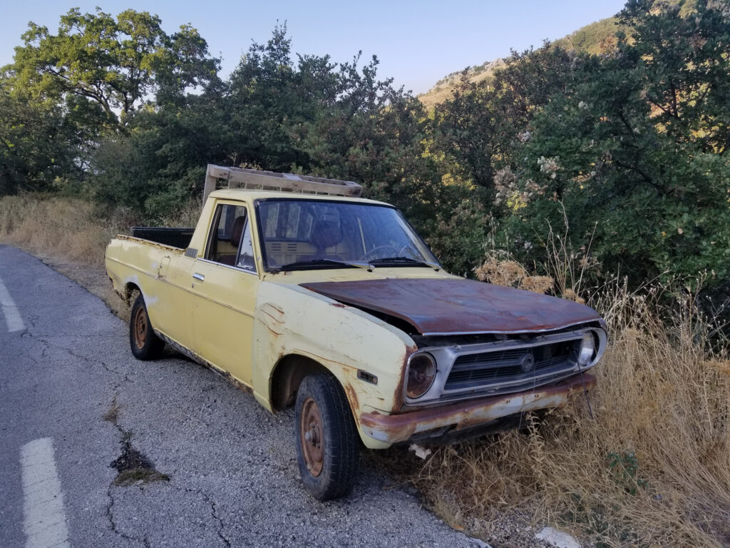 Abandoned vehicle Corfu