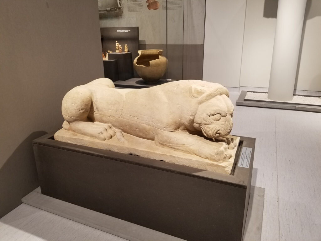 Lion of Menecrates at the Corfu Museum