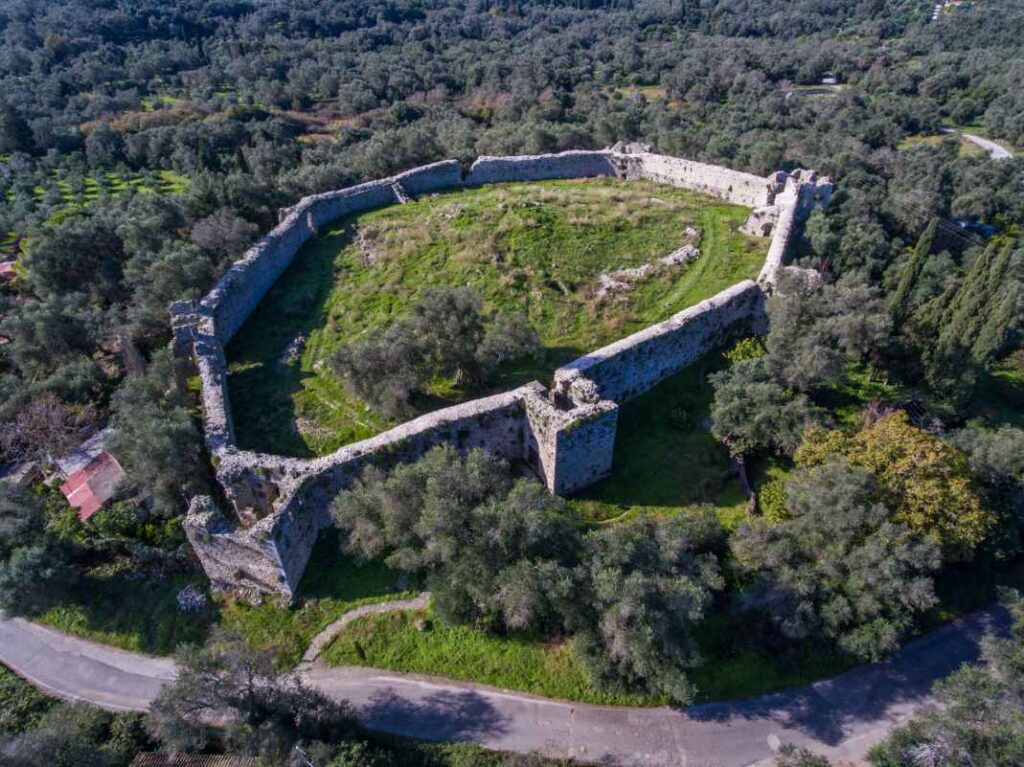 Gardiki Castle Aerial View