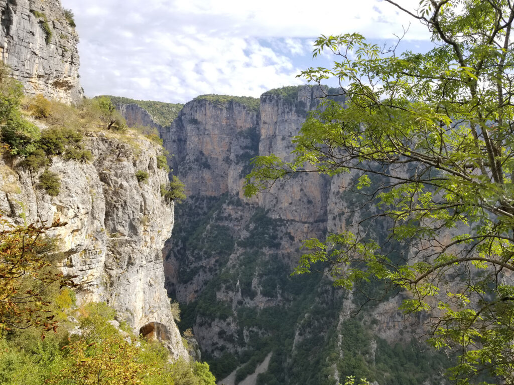 Vikos Gorge from monastery of Saint Paraskeva