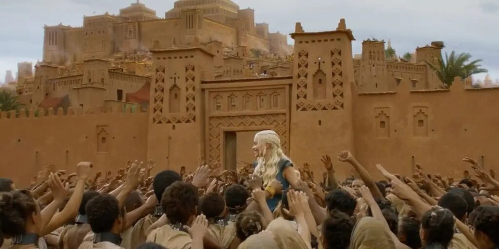 Game of Thrones Ait Benhaddou,  Daenerys Targaryen conquers the city of Yunkai.
